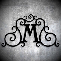 Monogram - Custom Faux Wrought Iron Scrollwork